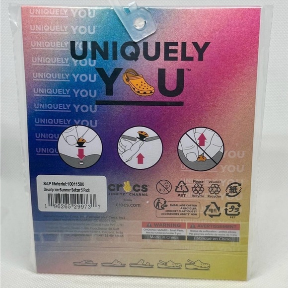 Crocs Uniquely You Jibbitz Summer Seltzer Charms NWT - Picture 3 of 11